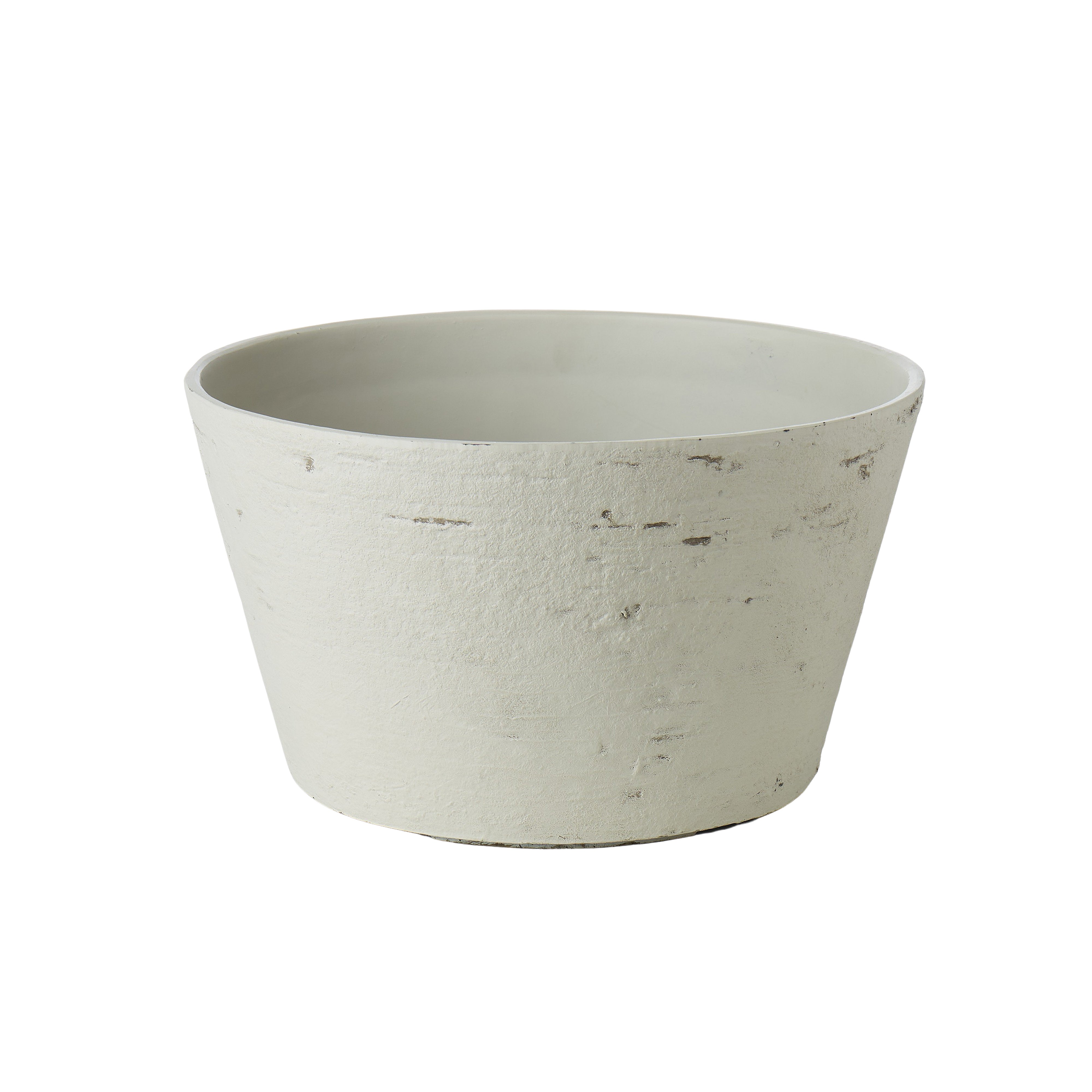 Rogue Rustic Stone Look Shallow Planter Pot Rustic Cream 41 x 23.5cm