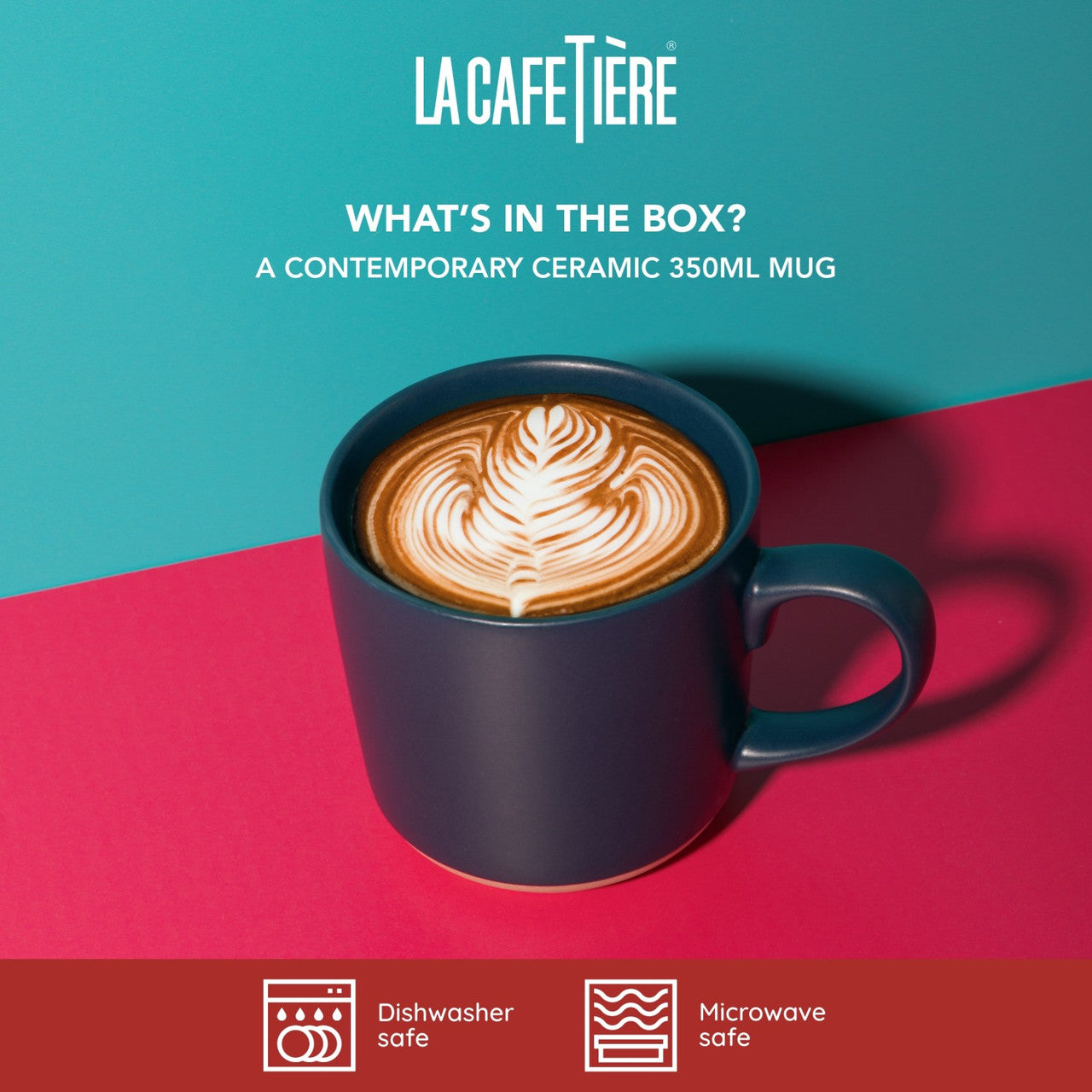 La Cafetière Ceramic Coffee Mug 350ml (Navy)