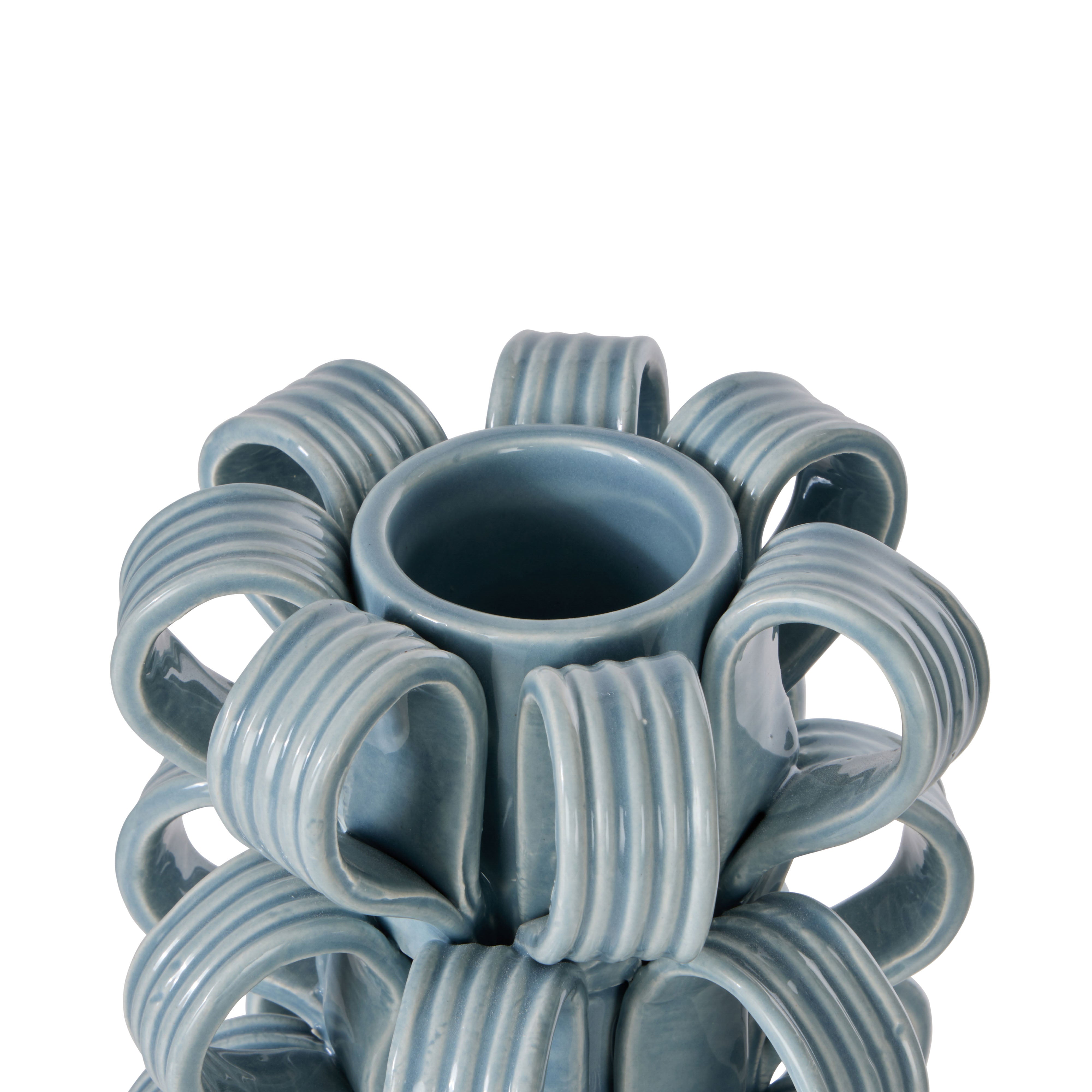 Emporium Ribbon Bud Vase Blue