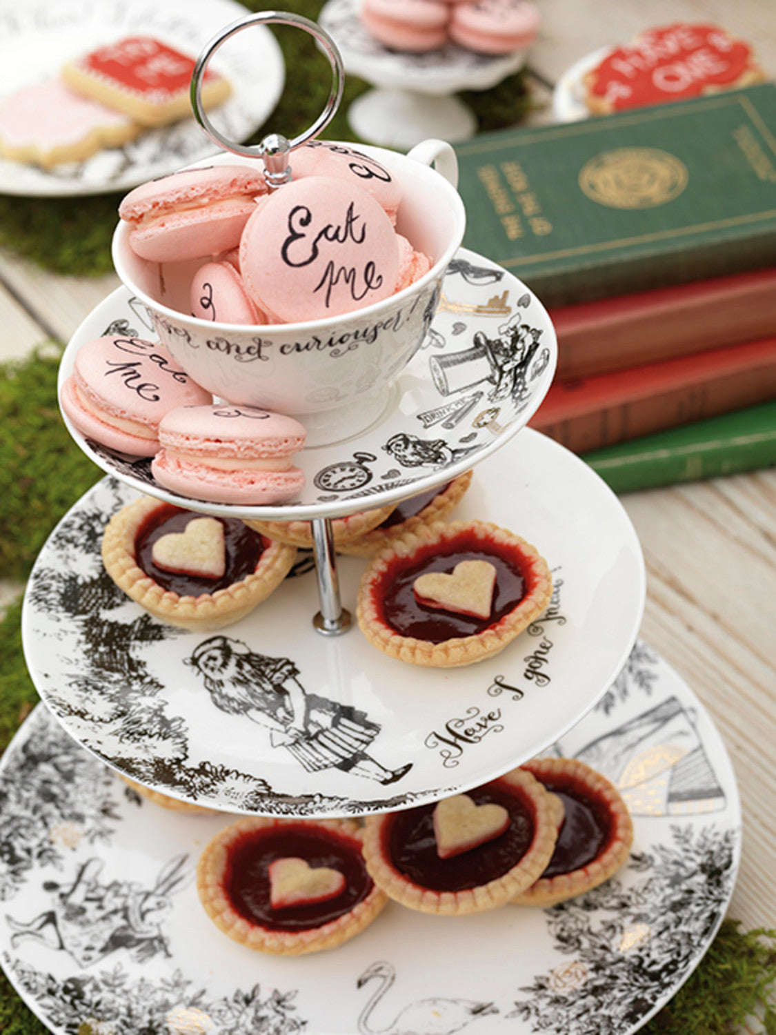 V&A Alice in Wonderland 3 Tier Cake Stand