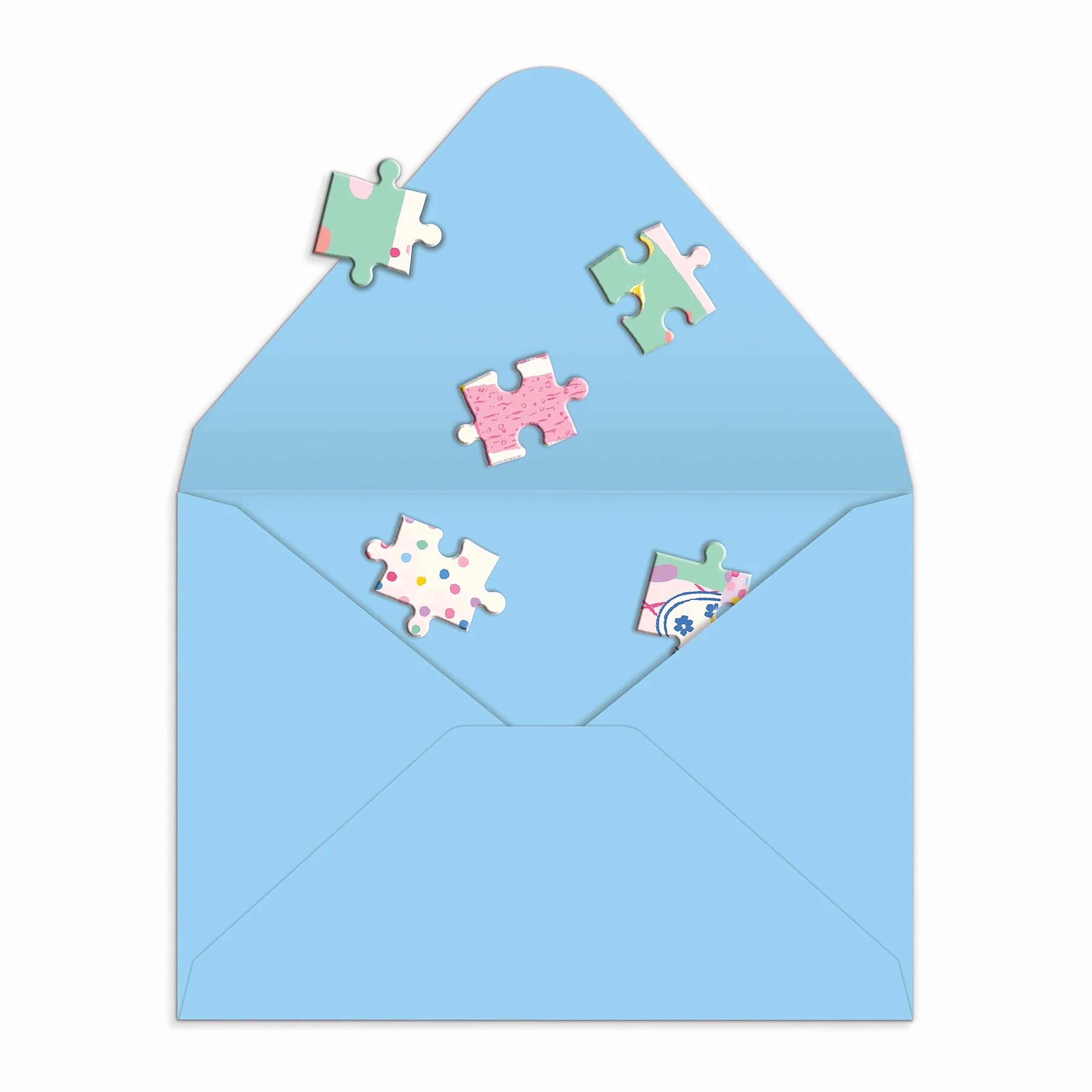Galison Confetti Birthday Cake Greeting Card Puzzle