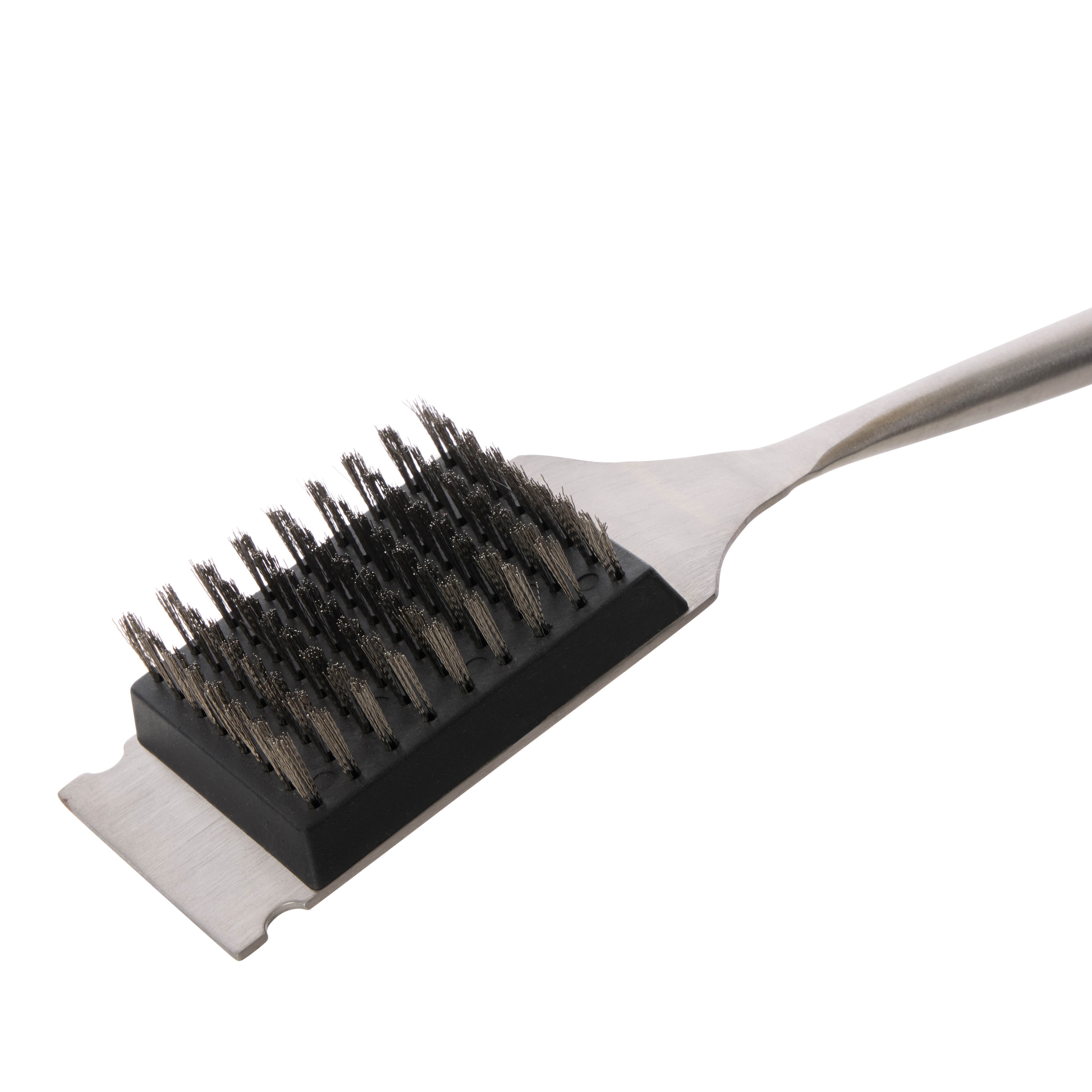 Davis & Waddell Ryder Brass BBQ Brush Chrome & Acacia