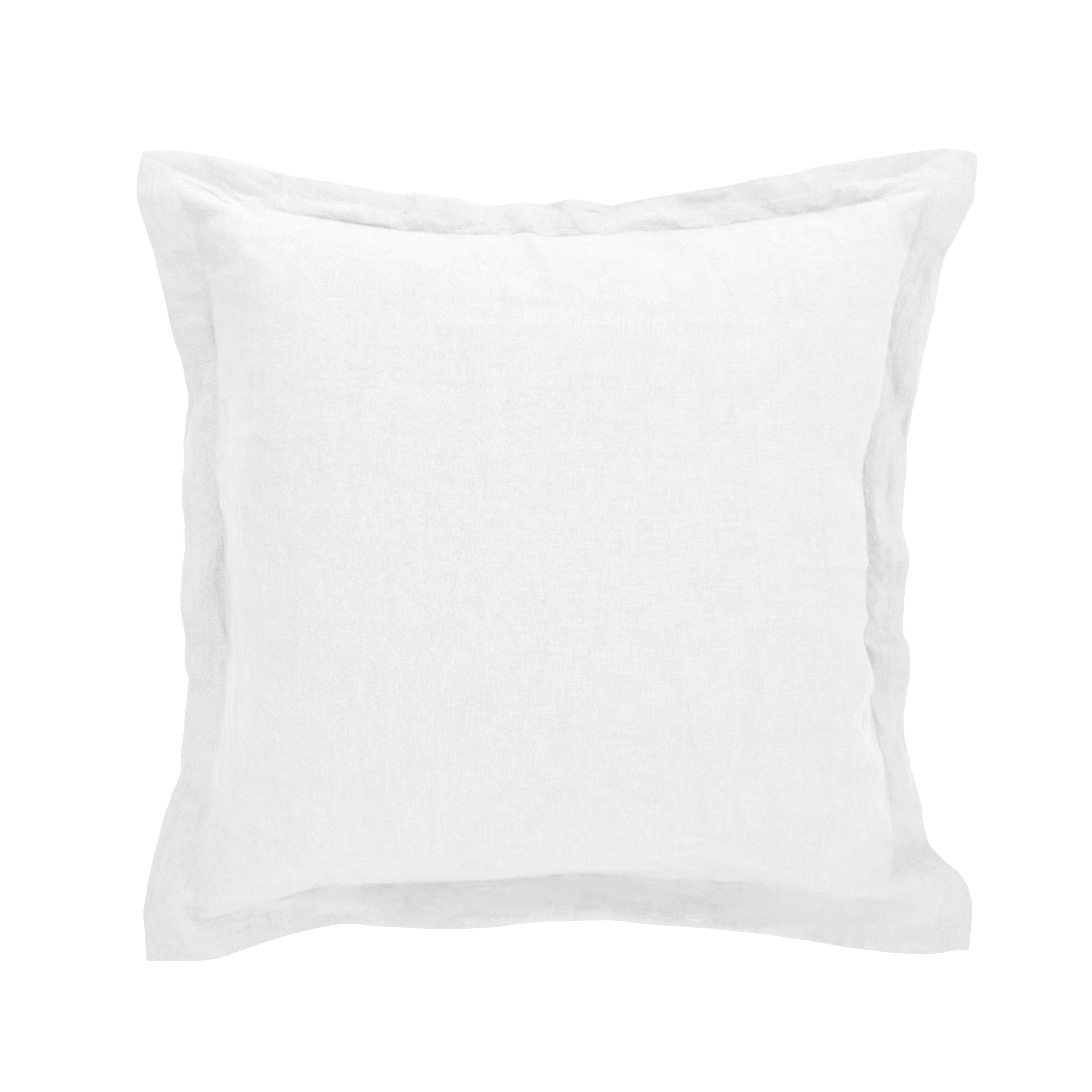 Amalfi Cove Linen Cushion White