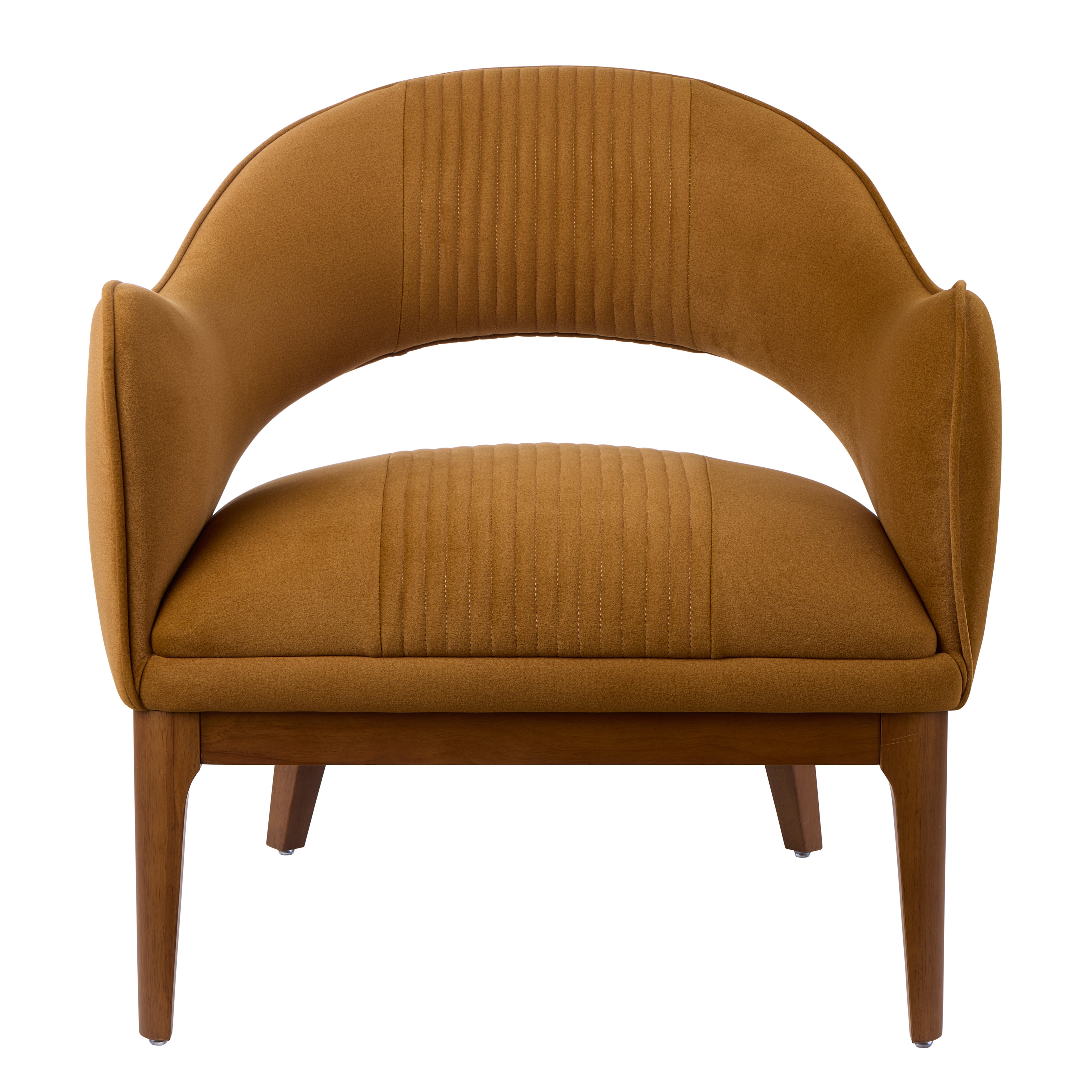 Amalfi Edwin Armchair Mustard & Walnut