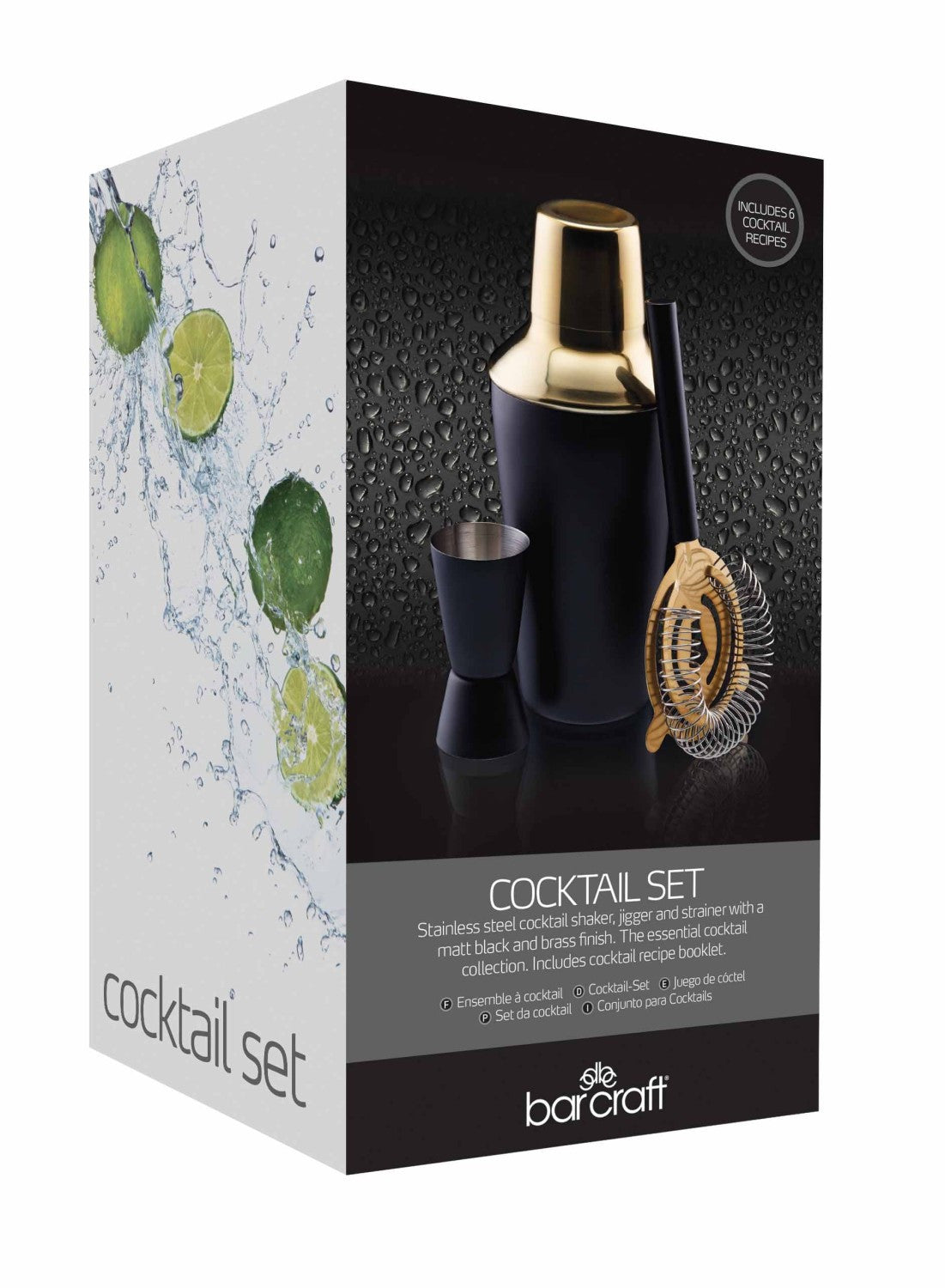 BarCraft 500ml 3 Piece Cocktail Set