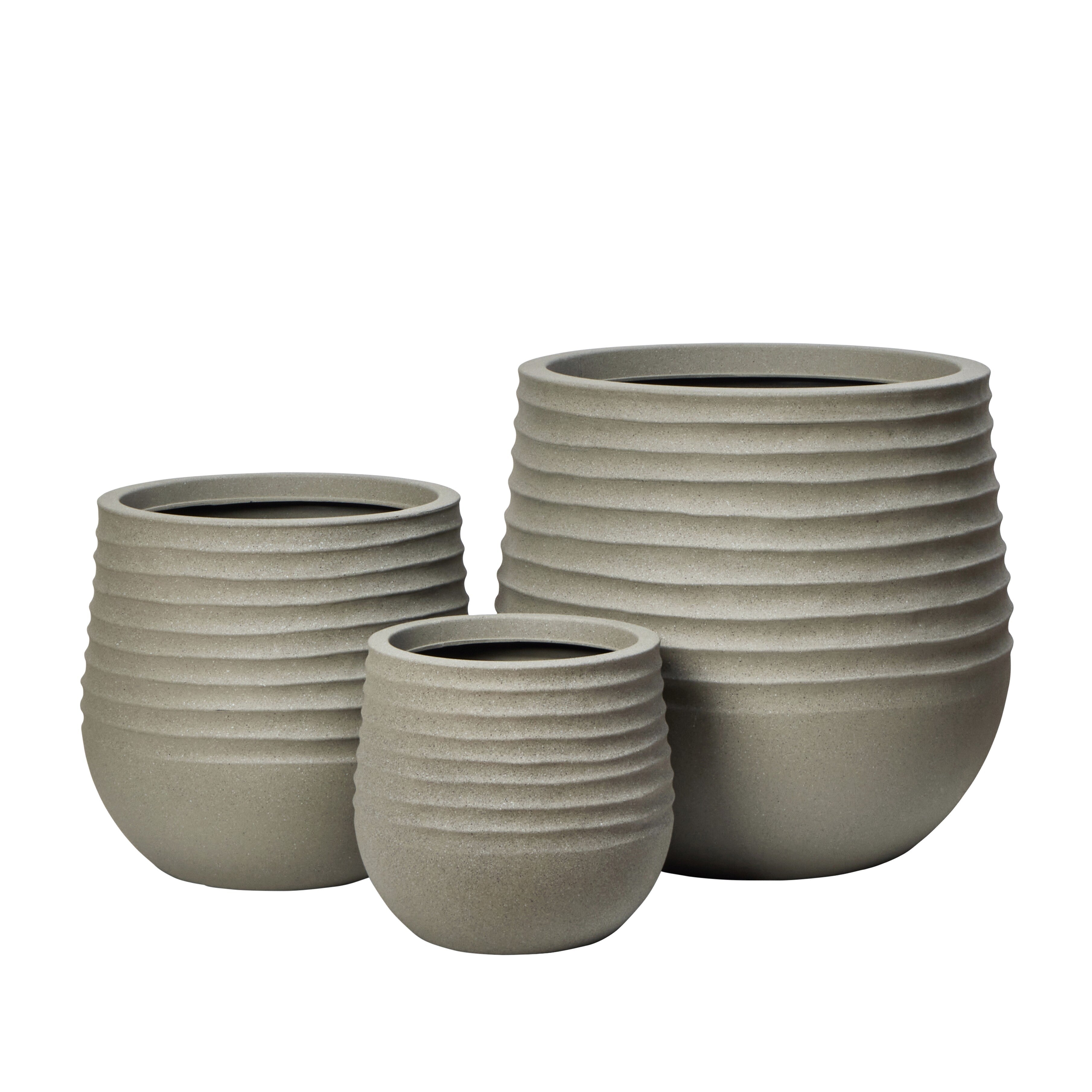 Rogue Ryker Stonelite Planter 3pcs Set Taupe
