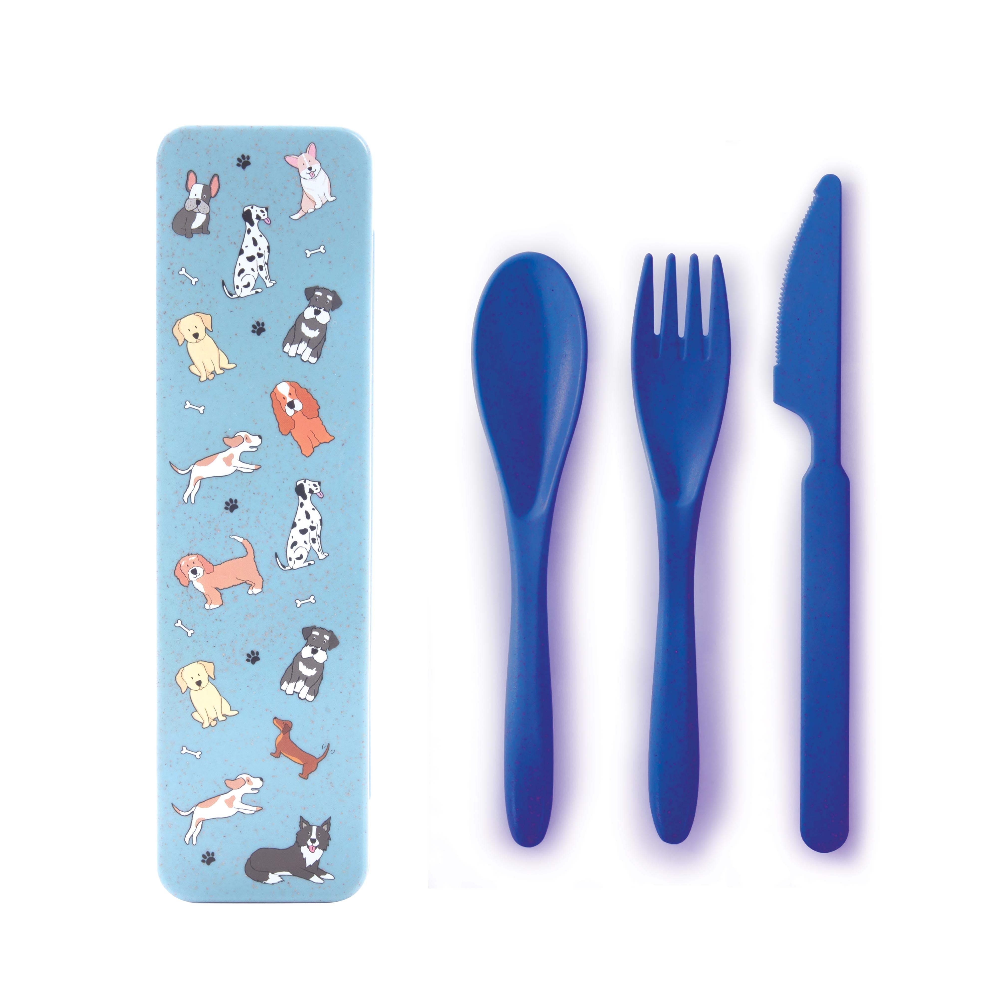 isGift The Dog Collective Wheat Straw Cutlery Assorted