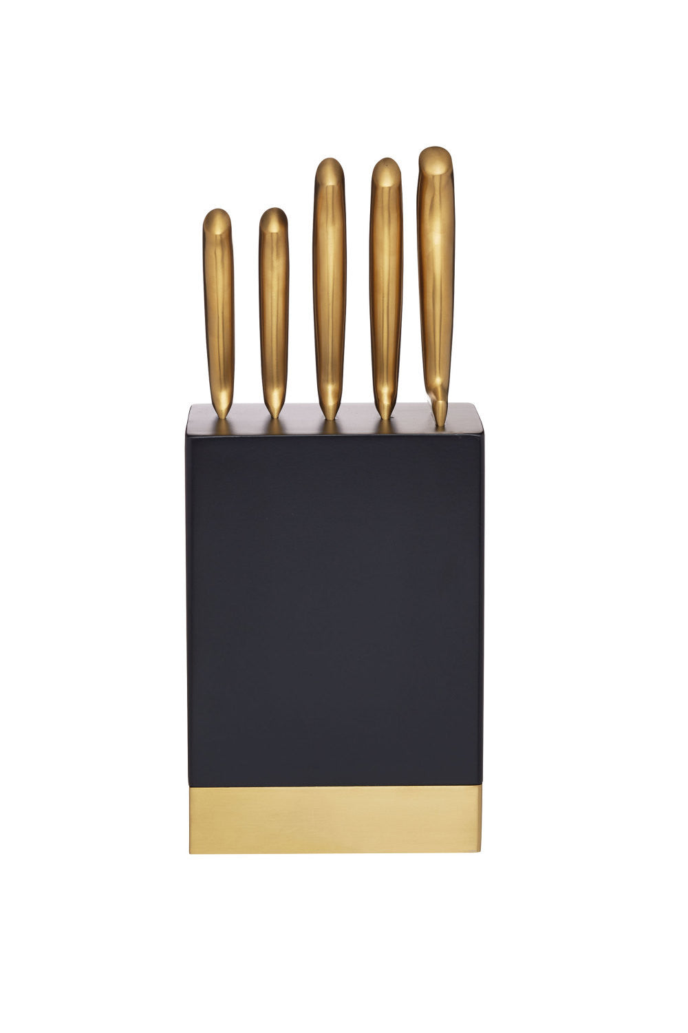 MasterClass Brass Effect 5 Piece Knife Block Set