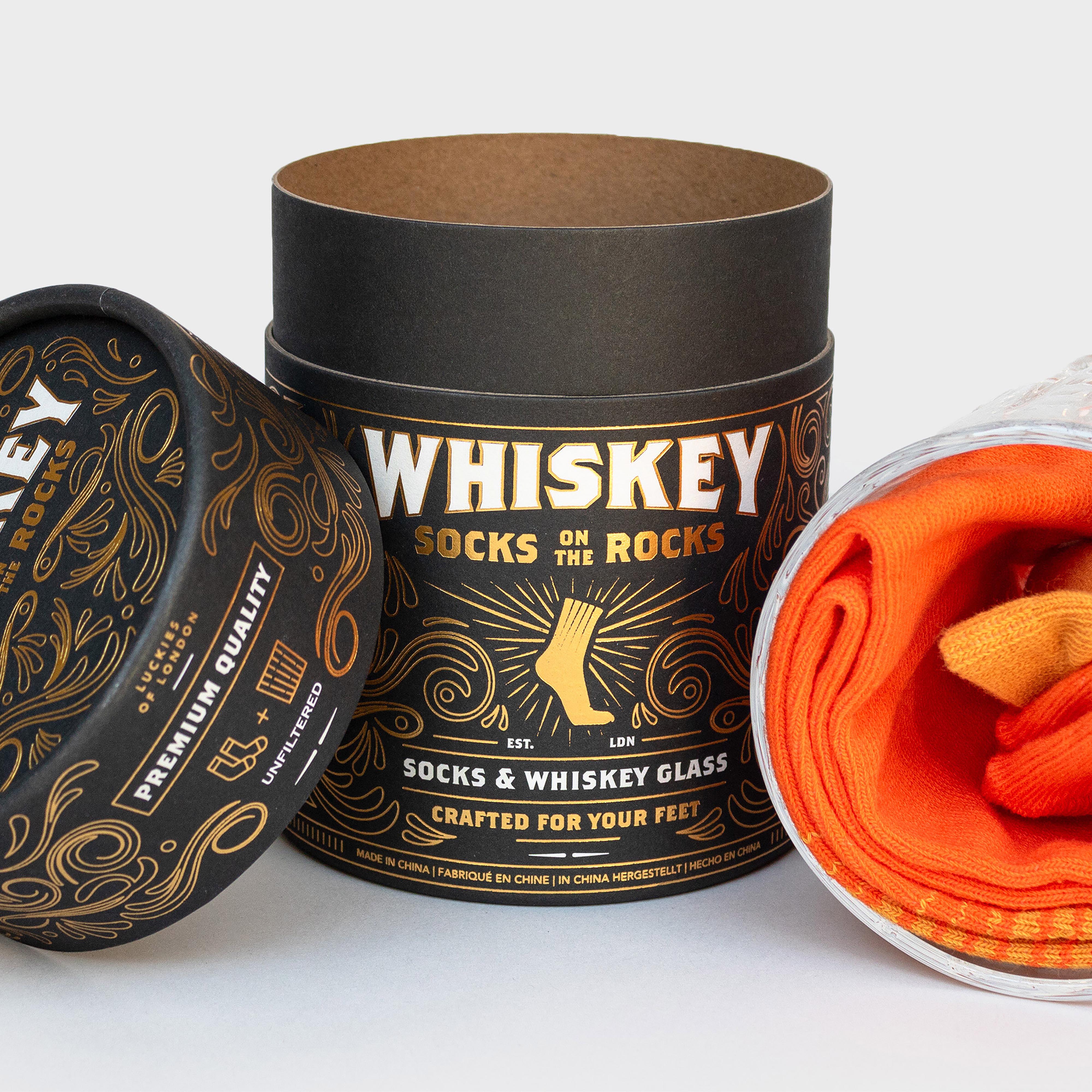 Luckies Whisky Socks on the Rocks