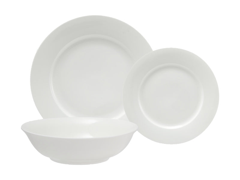 Maxwell & Williams White Basics European Rim Dinner Set 12 Piece