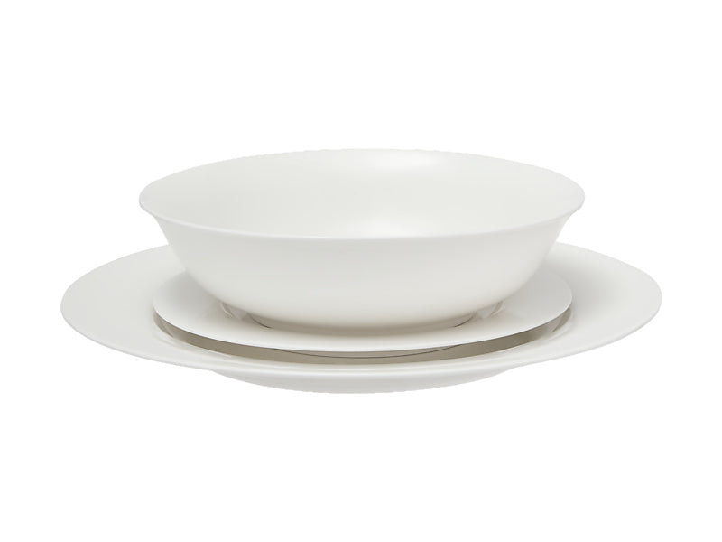 Maxwell & Williams White Basics European Rim Dinner Set 12 Piece