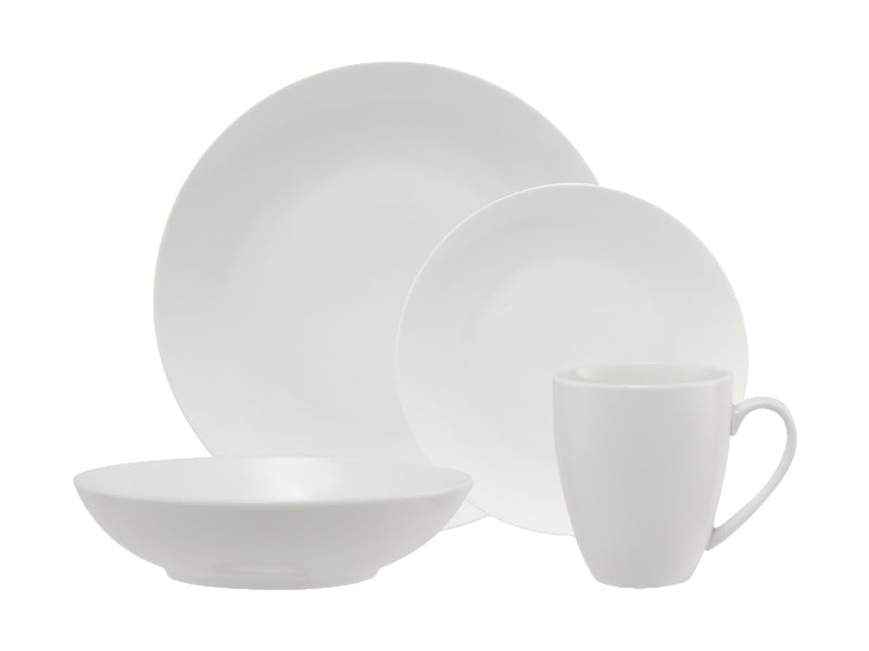 Maxwell & Williams White Basics Fitzrovia Coupe Dinner Set 16 Piece