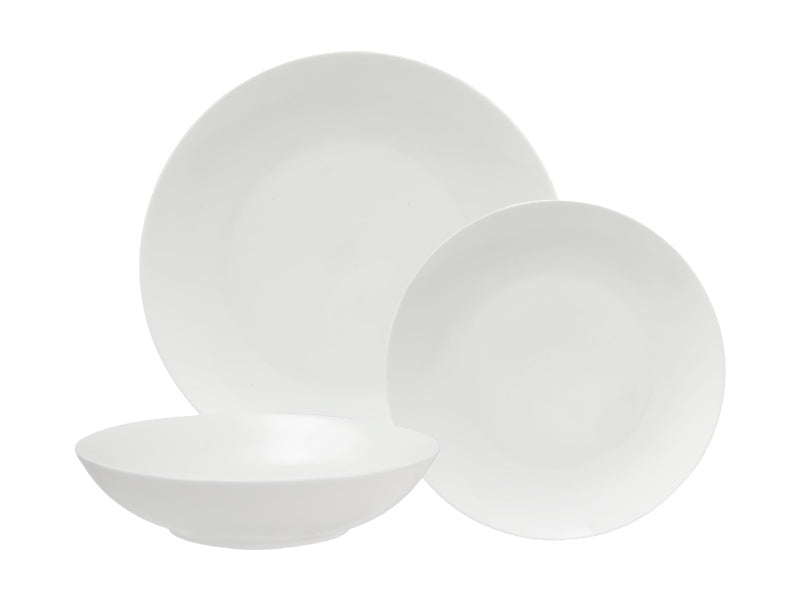 Maxwell & Williams White Basics Tribeca Coupe Dinner Set 18 Piece