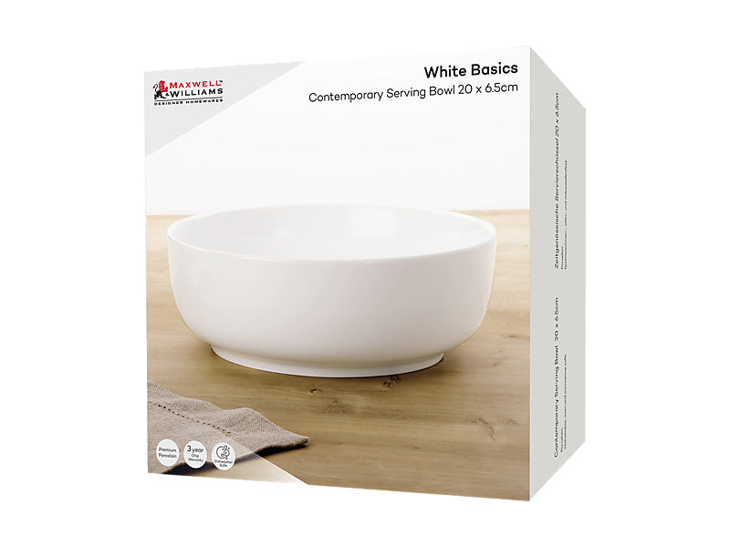 Maxwell & Williams White Basics Contemporary Serving Bowl 30 x 9cm