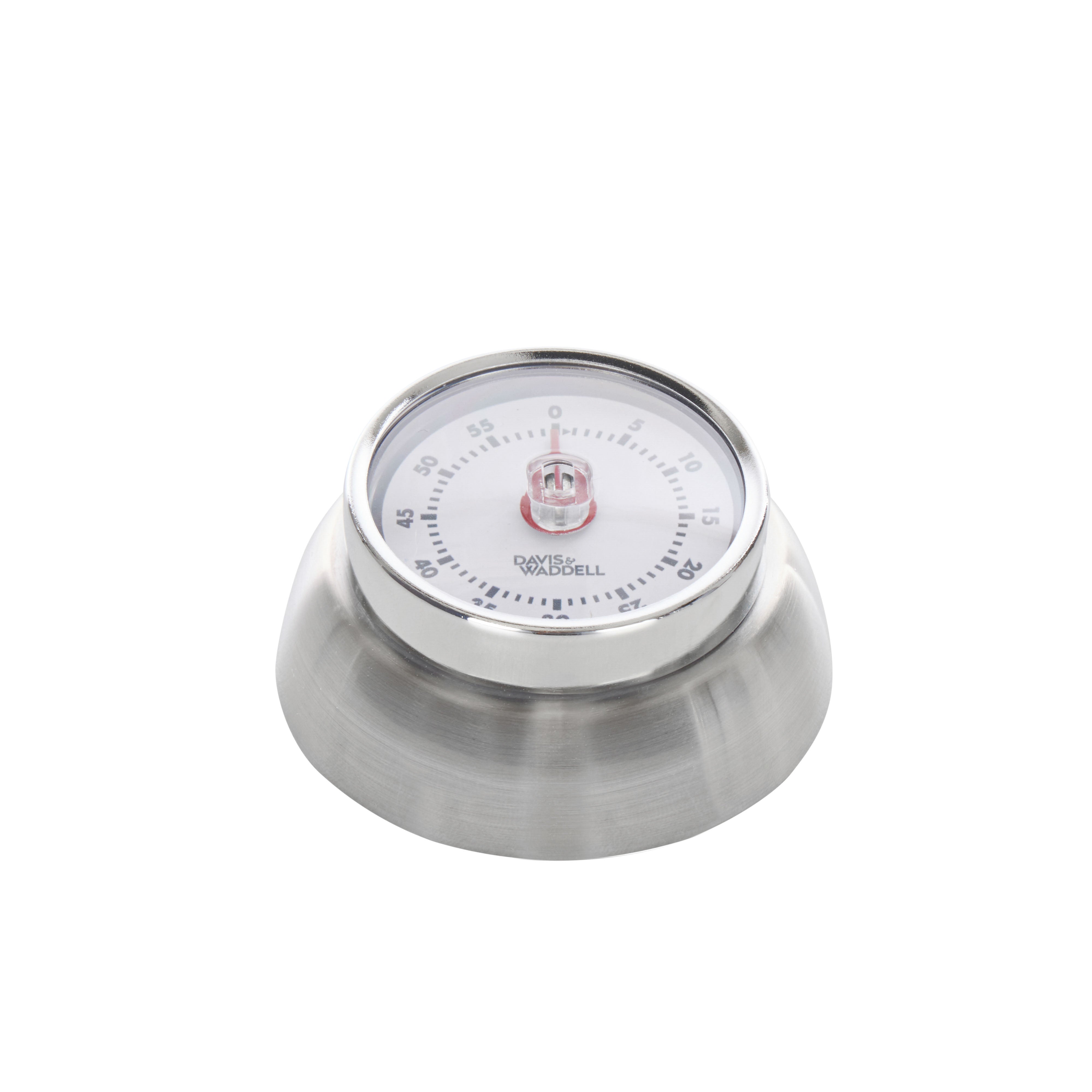 Davis & Waddell Heritage Mechanical Timer with Magnet 60 Minute Silver