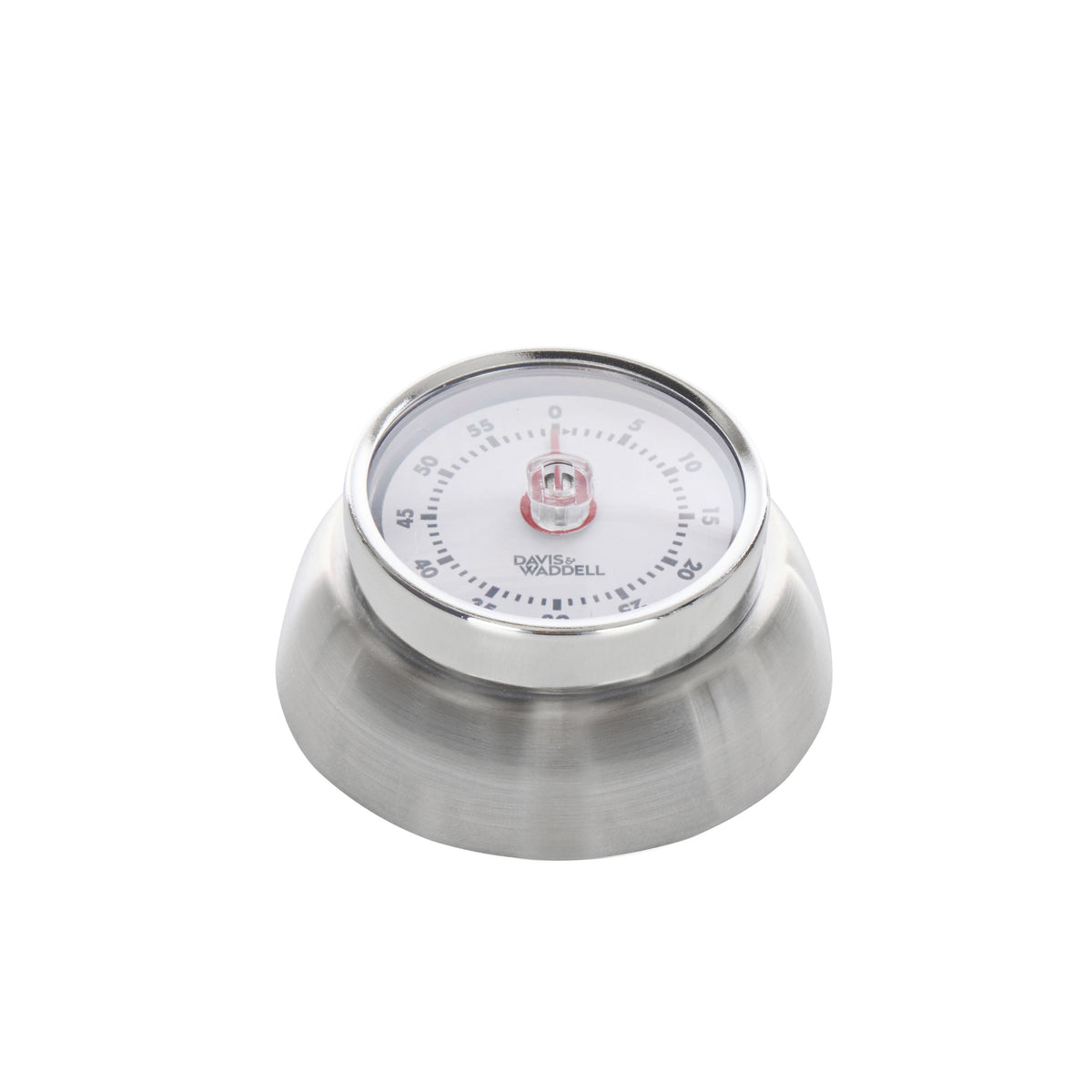 Davis & Waddell Heritage Mechanical Timer with Magnet 60 Minute Silver