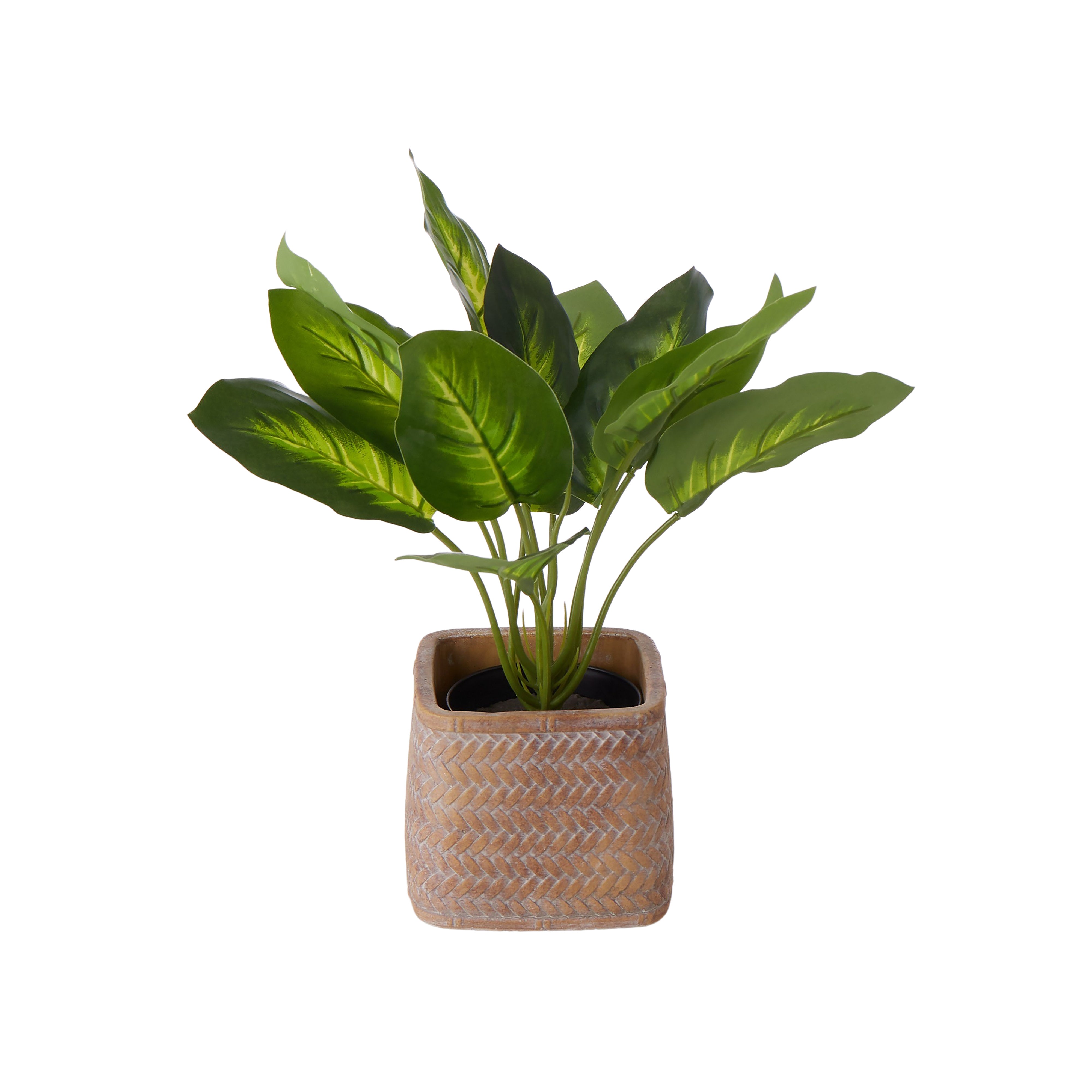 Rogue Cement Square Weave Vessel 12 x 10cm
