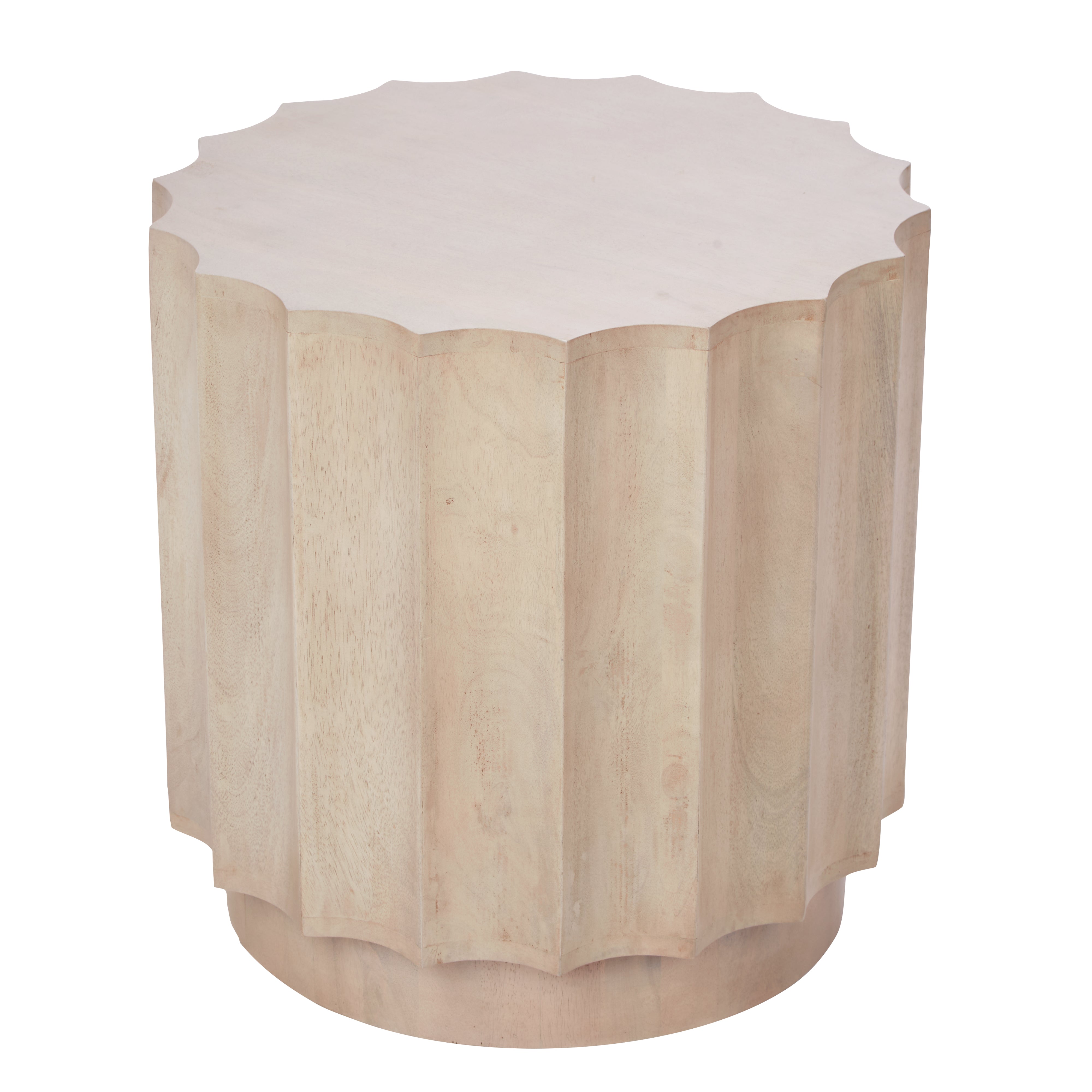 Amalfi Wyatt Side Table White Wash