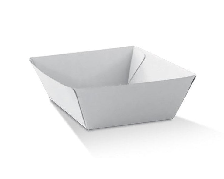 ecoware White Corrugated Tray Small (Carton of 500)