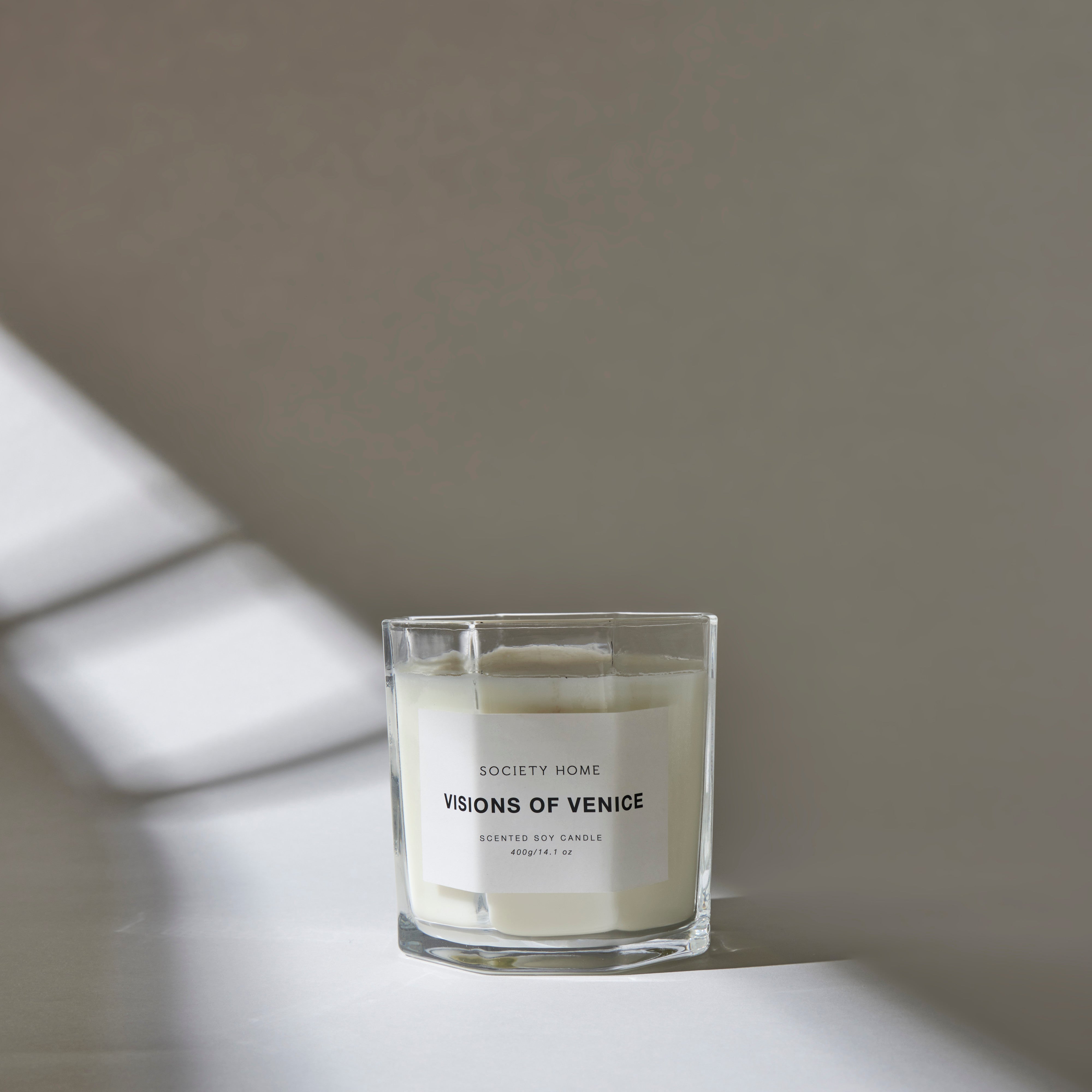 Society Home Visions of Venice Scented Soy Candle 400g