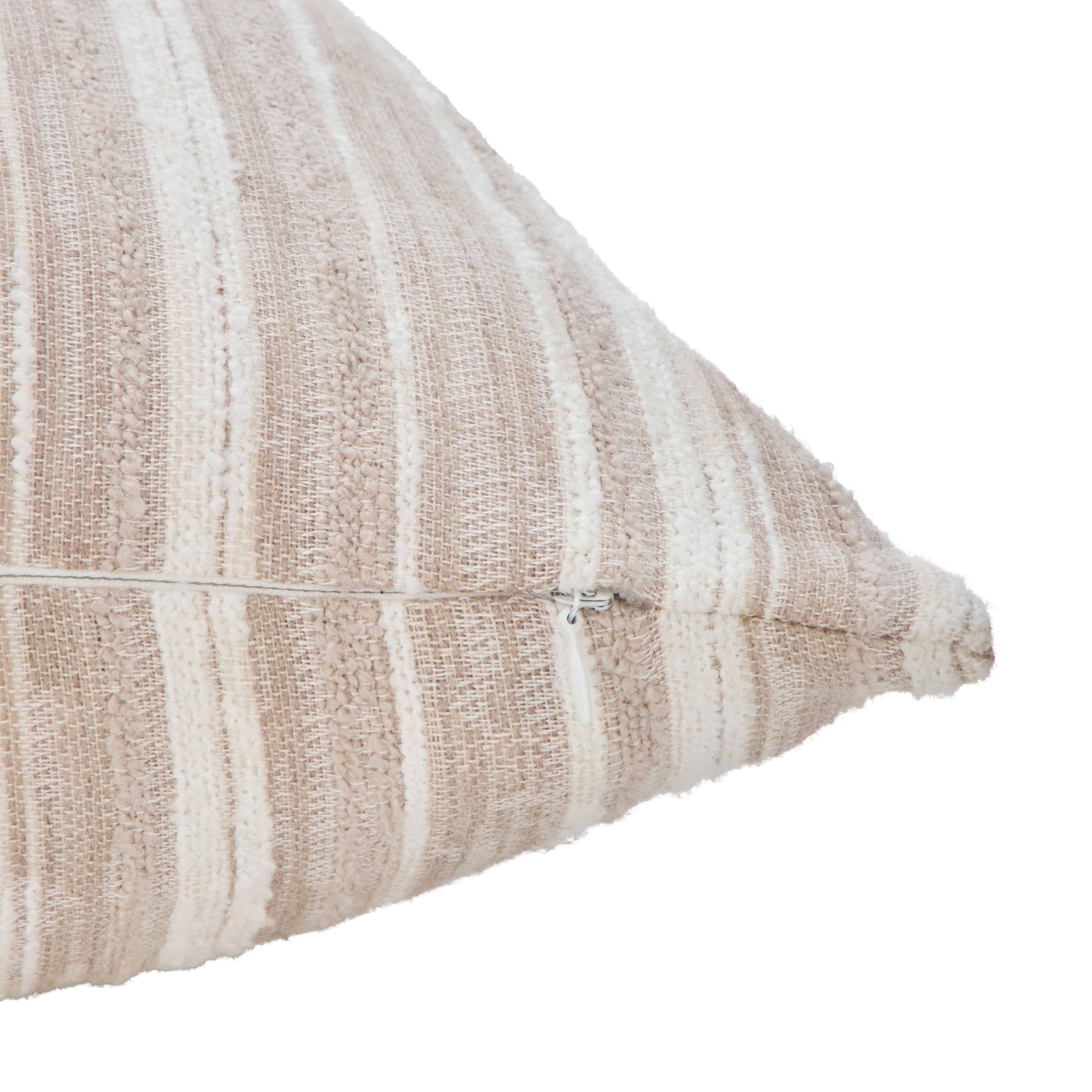Amalfi Ember Cushion Natural & White