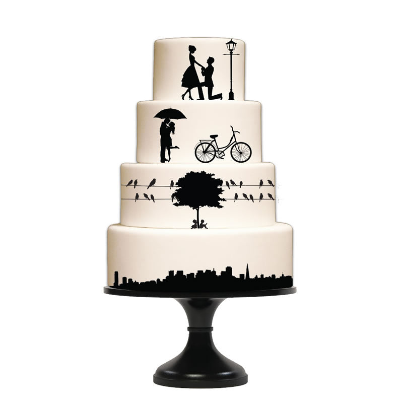 Silho Cake Wedding & City Elements Mould