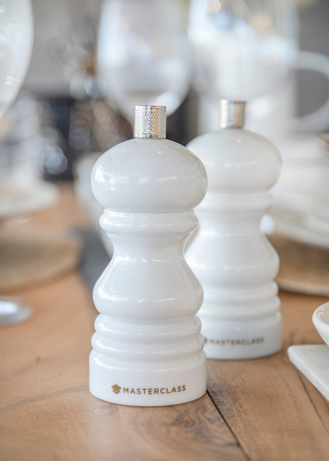 MasterClass Salt & Pepper Mill 12cm (White)