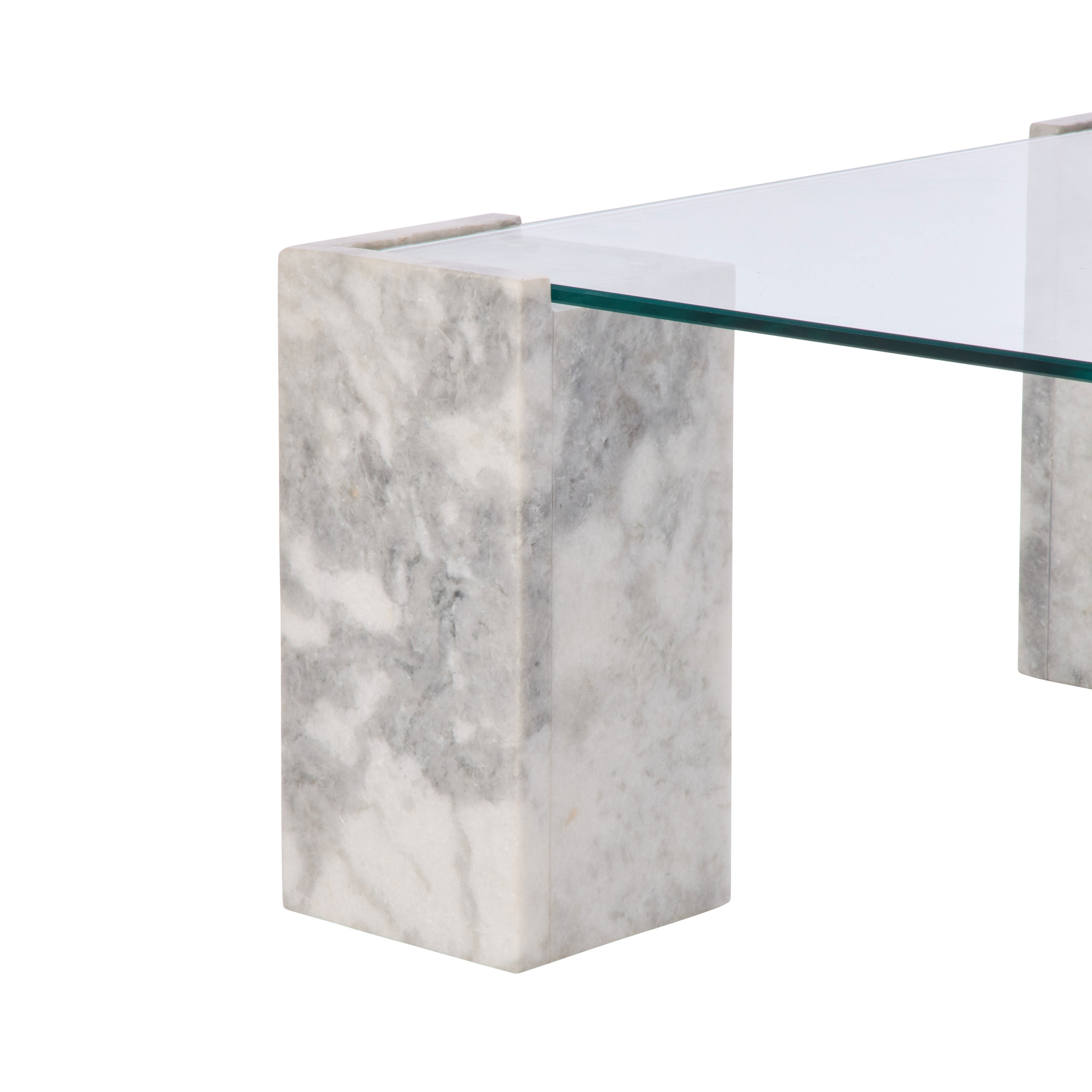Grand Designs Lark Coffee Table Grey & Clear