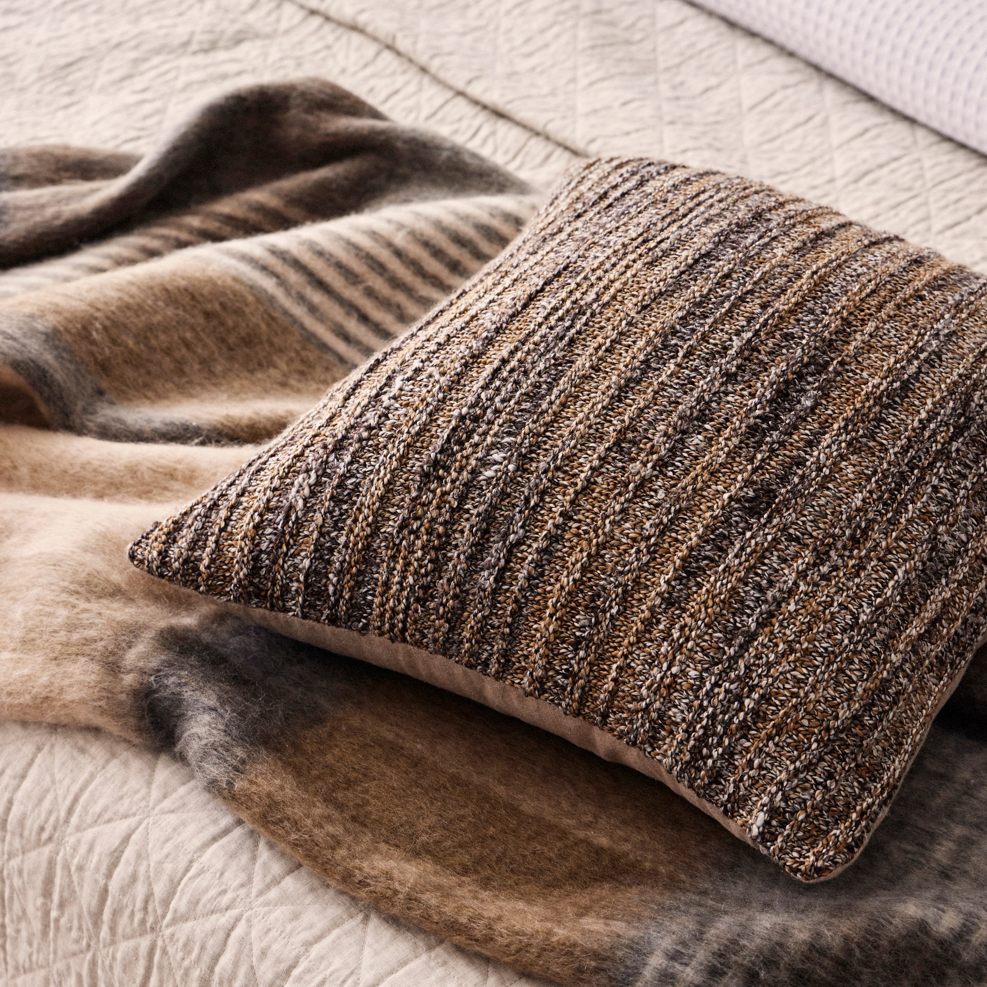 Grand Designs Andreas Wool Blend Woven Throw Multi-Coloured