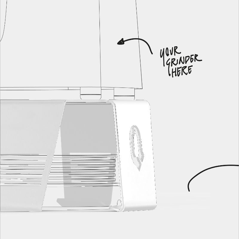 PuqPress M3 Mazzer Bracket - White