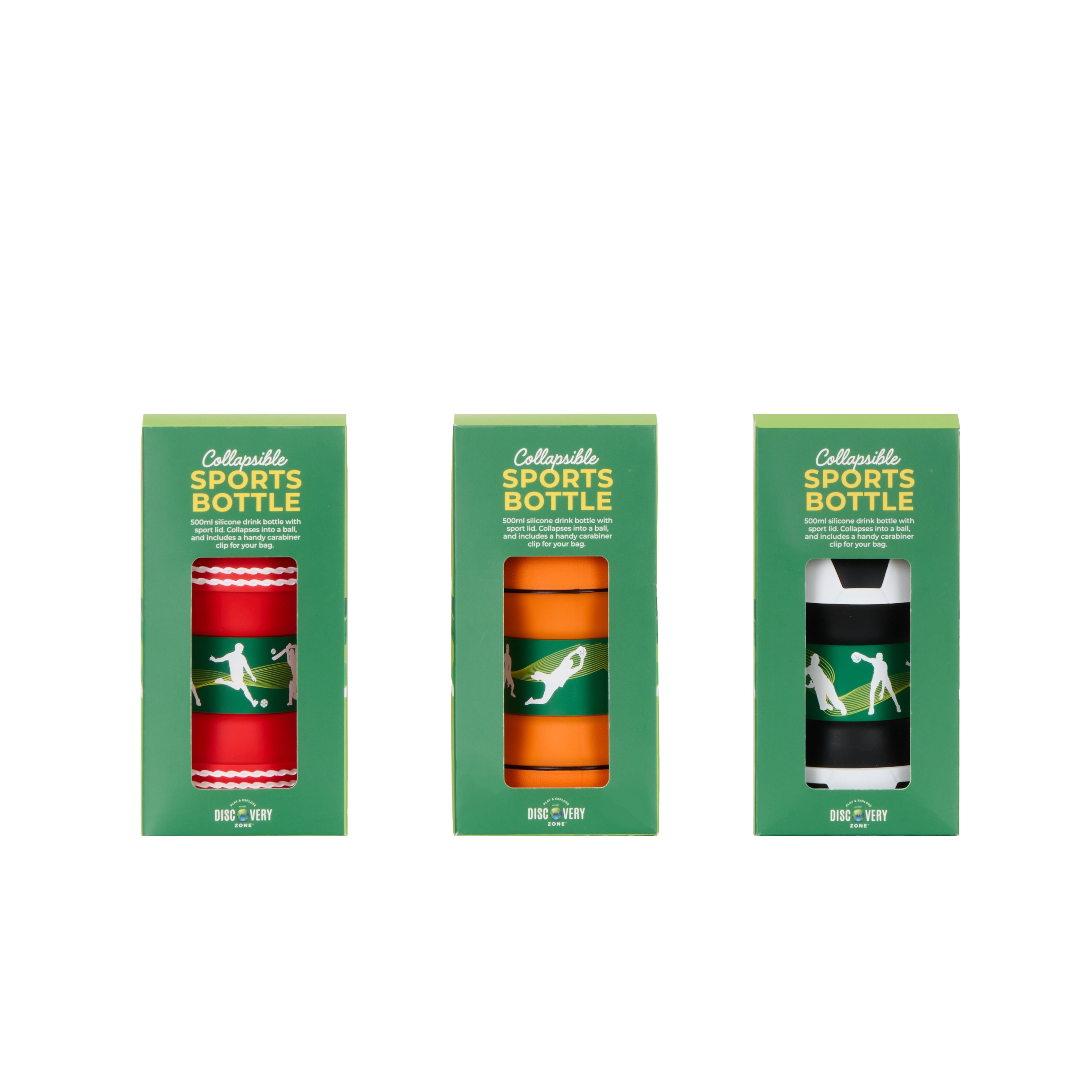 Discovery Zone Collapsible Sport Drink Bottle