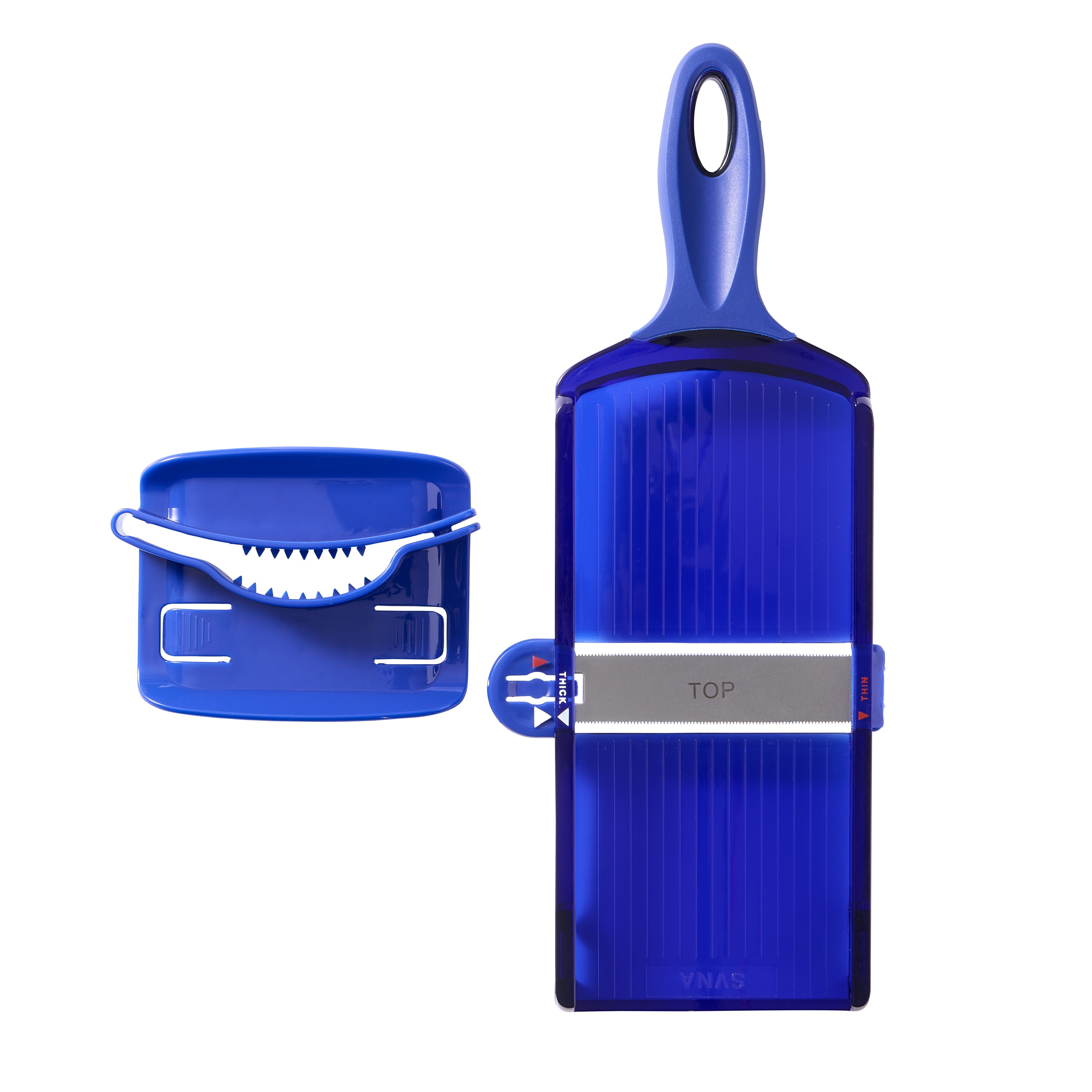 SVNA Dual Thickness Speed Slicer Blue & Stainless Steel