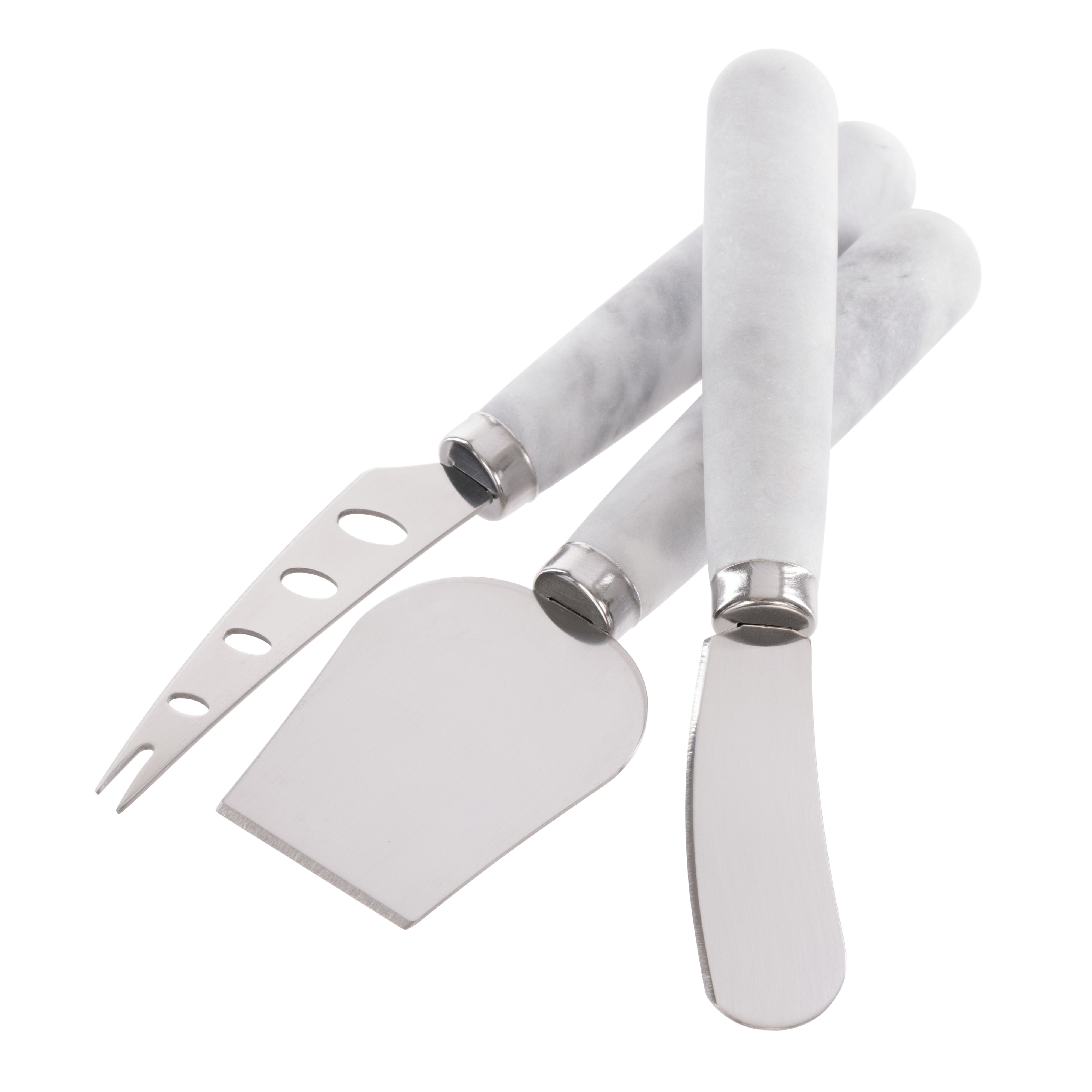 Davis & Waddell Nuvolo Marble Long Cheese Knives 3 Piece Set