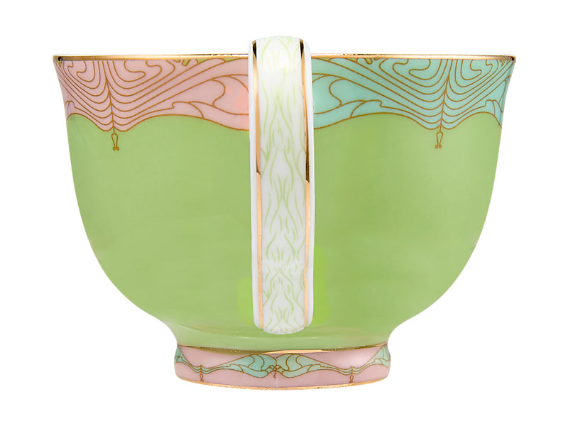Maxwell & Williams Wicked Pink Goes Good with Green Demi Cup & Saucer Elphaba 85ml 2 Piece