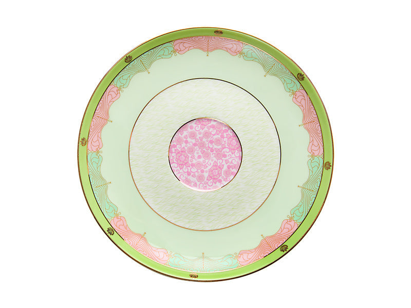Maxwell & Williams Wicked Pink Goes Good with Green Footed Cup & Saucer Elphaba 200ml