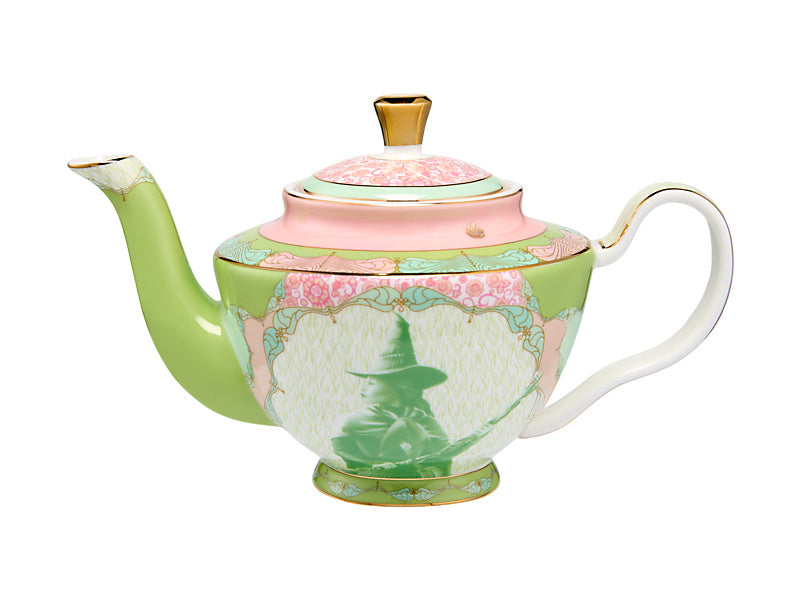 Maxwell & Williams Wicked Pink Goes Good with Green Teapot with Infuser Elphaba 1L