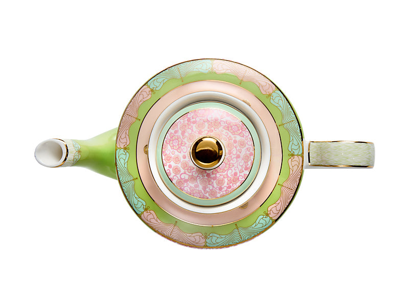 Maxwell & Williams Wicked Pink Goes Good with Green Teapot with Infuser Elphaba 1L