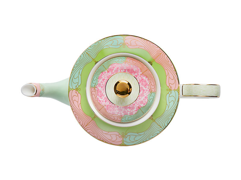 Maxwell & Williams Wicked Pink Goes Good with Green Teapot with Infuser Elphaba 500ml