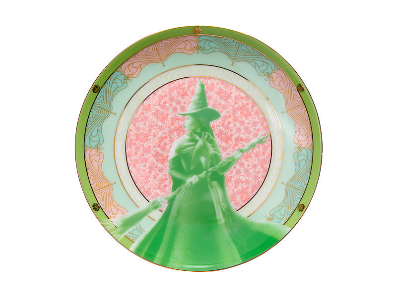 Maxwell & Williams Wicked Pink Goes Good with Green Coupe Plate Elphaba 19.5cm