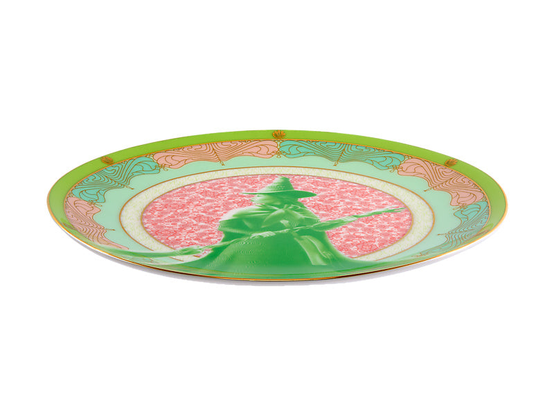 Maxwell & Williams Wicked Pink Goes Good with Green Coupe Plate Elphaba 19.5cm