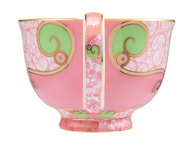 Maxwell & Williams Wicked Pink Goes Good with Green Demi Cup & Saucer Glinda 85ml 2 Piece