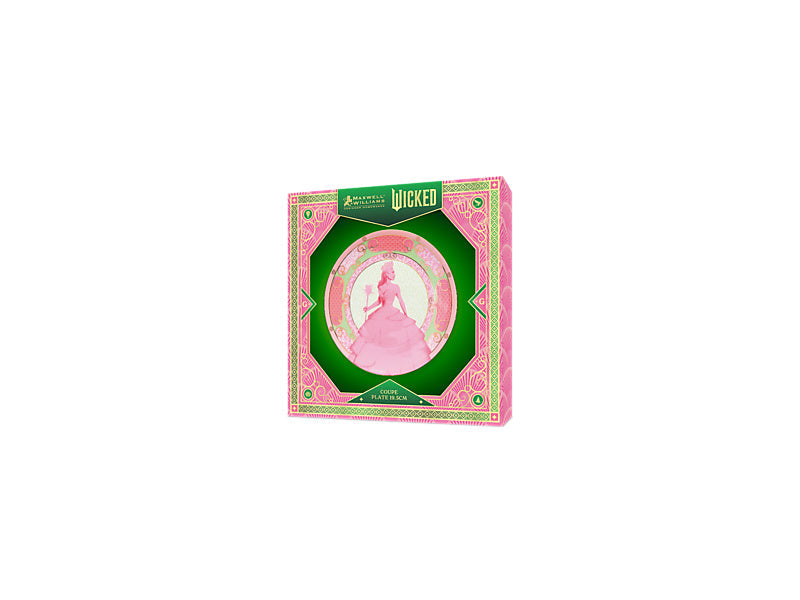 Maxwell & Williams Wicked Pink Goes Good with Green Coupe Plate Glinda 19.5cm
