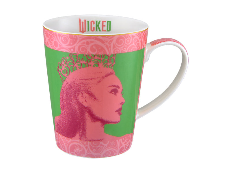 Maxwell & Williams Wicked Magical Conical Mug Elphaba & Glinda Duo Green & Pink 450ml