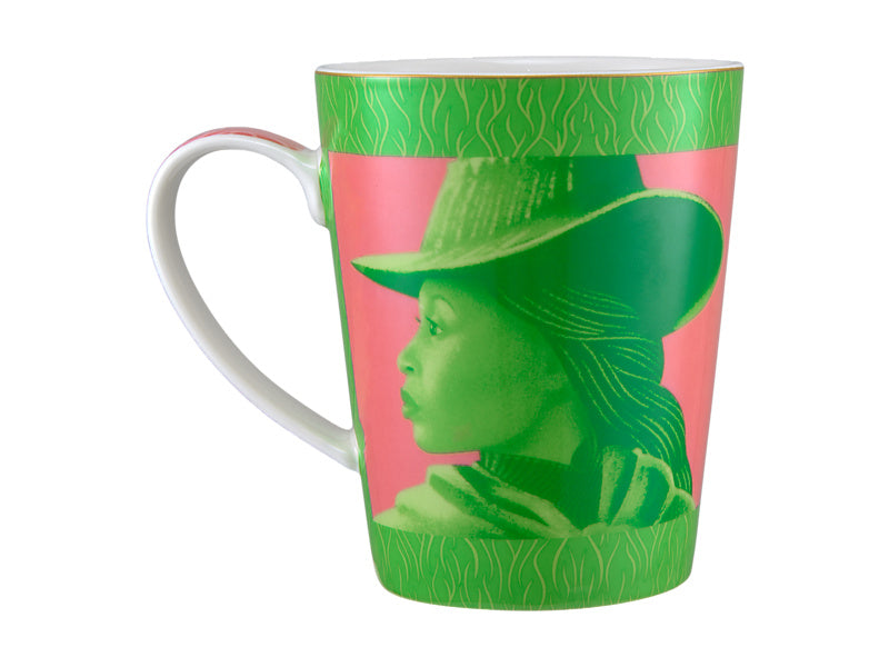 Maxwell & Williams Wicked Magical Conical Mug Elphaba & Glinda Duo Green & Pink 450ml