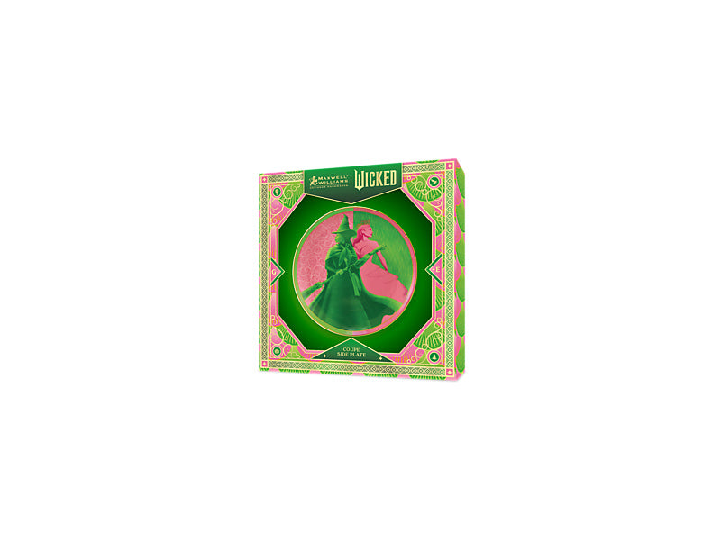 Maxwell & Williams Wicked Magical Coupe Side Plate Pink & Green Forever 19cm