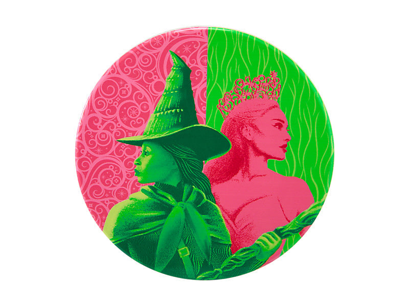 Maxwell & Williams Wicked Magical Ceramic Coaster 10cm Pink & Green Forever 4 Piece