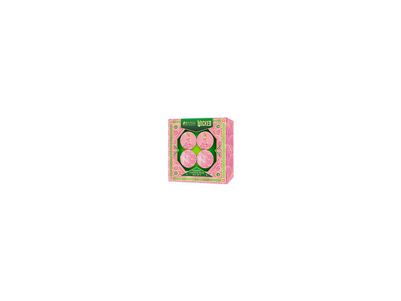 Maxwell & Williams Wicked Magical Ceramic Coaster Glinda Pink 10cm 4 Piece