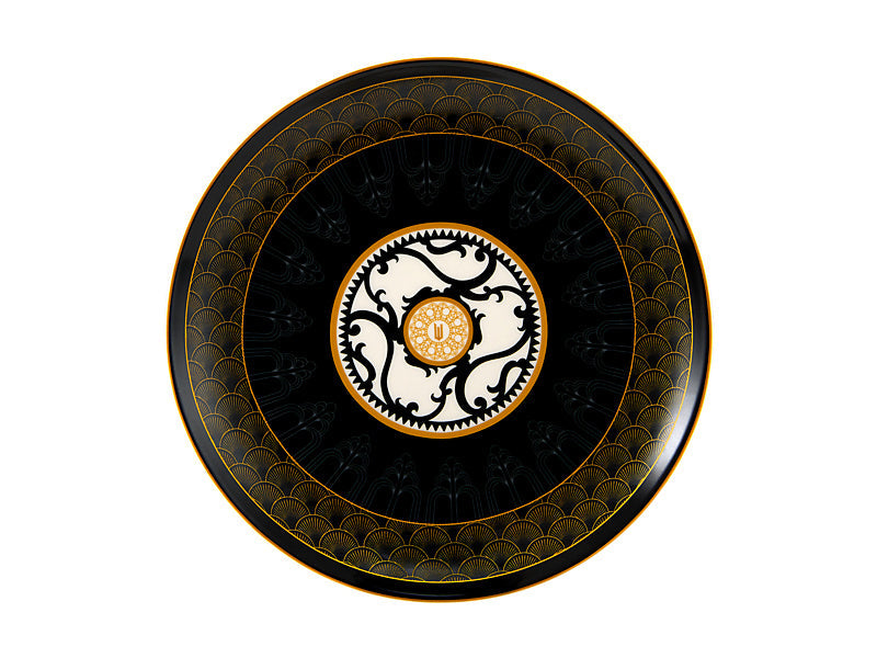 Maxwell & Williams Wicked Magical Coupe Side Plate Welcome to Oz Black 19cm