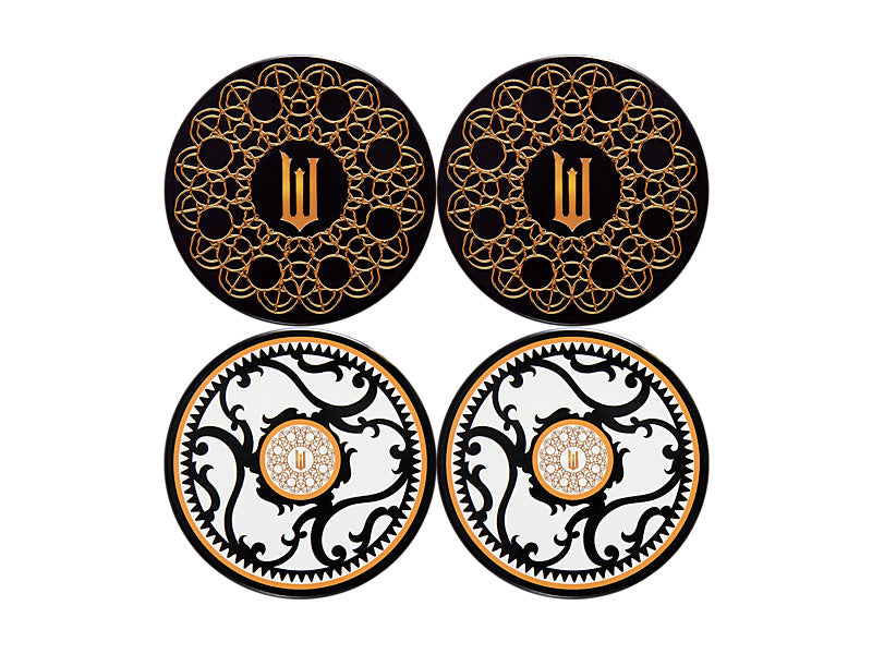 Maxwell & Williams Wicked Magical Ceramic Coaster Welcome to Oz Black 10cm 4 Piece