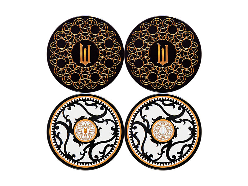 Maxwell & Williams Wicked Magical Ceramic Coaster Welcome to Oz Black 10cm 4 Piece